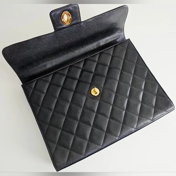 Chanel Black Caviar Briefcase Laptop Bag - Picture 11 of 16